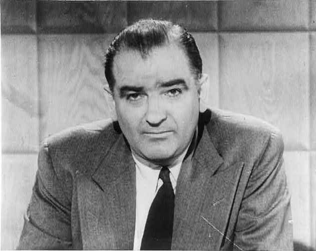 Photograph of Wisconsin Senator Joseph McCarthy, 1908-1957, taken by United Press in 1954. 