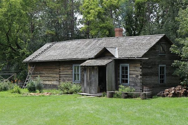 Old World Wisconsin reconstructs life in 19th century Wisconsin in a buildings that are clustered by ethnicity. This Finnish log house was moved from its original location in Oulu, Bayfield County, Wisconsin.