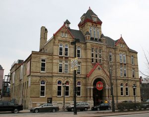 Photograph of Turner Hall, constructed in 1882. Originally used as an athletic facility by the Milwaukee Turners, it is now home to the Turner Hall Ballroom. 