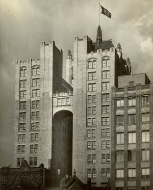 A 1965 photograph of the Wisconsin Telephone Company Main Exchange, designed by Alexander Eschweiler in 1930.