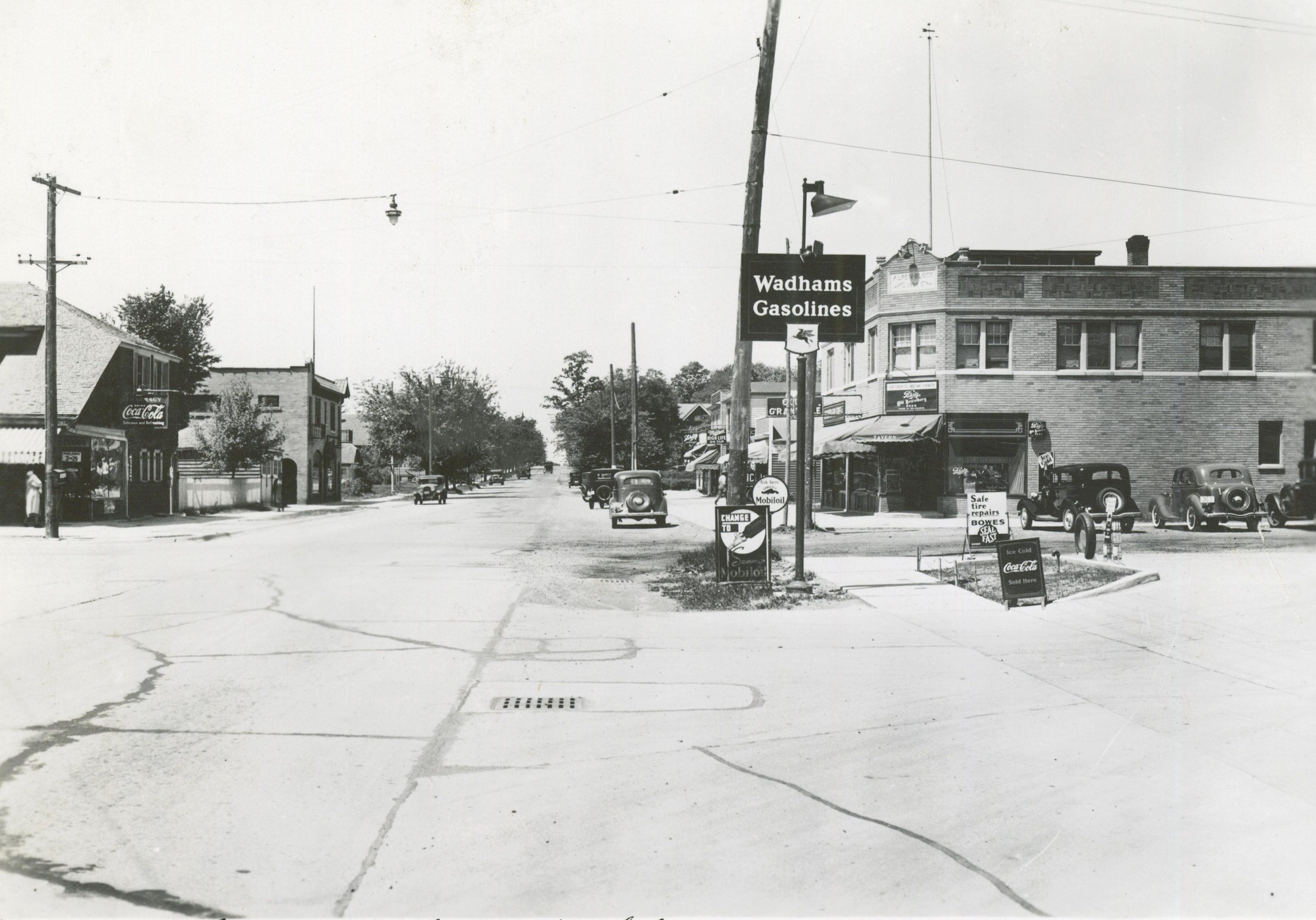 The intersection of N. 35th Street and Silver Spring Avenue, as it appeared in 1940.