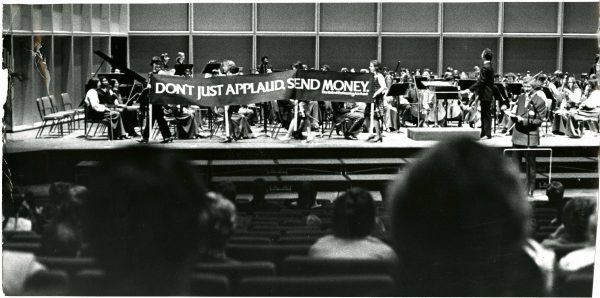 The Milwaukee Youth Symphony, one of the arts organizations supported by UPAF, helped with the fundraising in this photograph from Uihlein Hall.