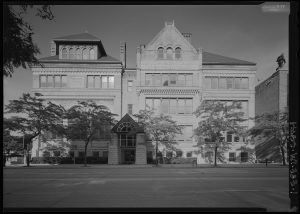 The University School of Milwaukee has its roots in the German-English Academy, which was founded in 1851. The German-English Academy's iconic building, pictured here, still stands downtown. 