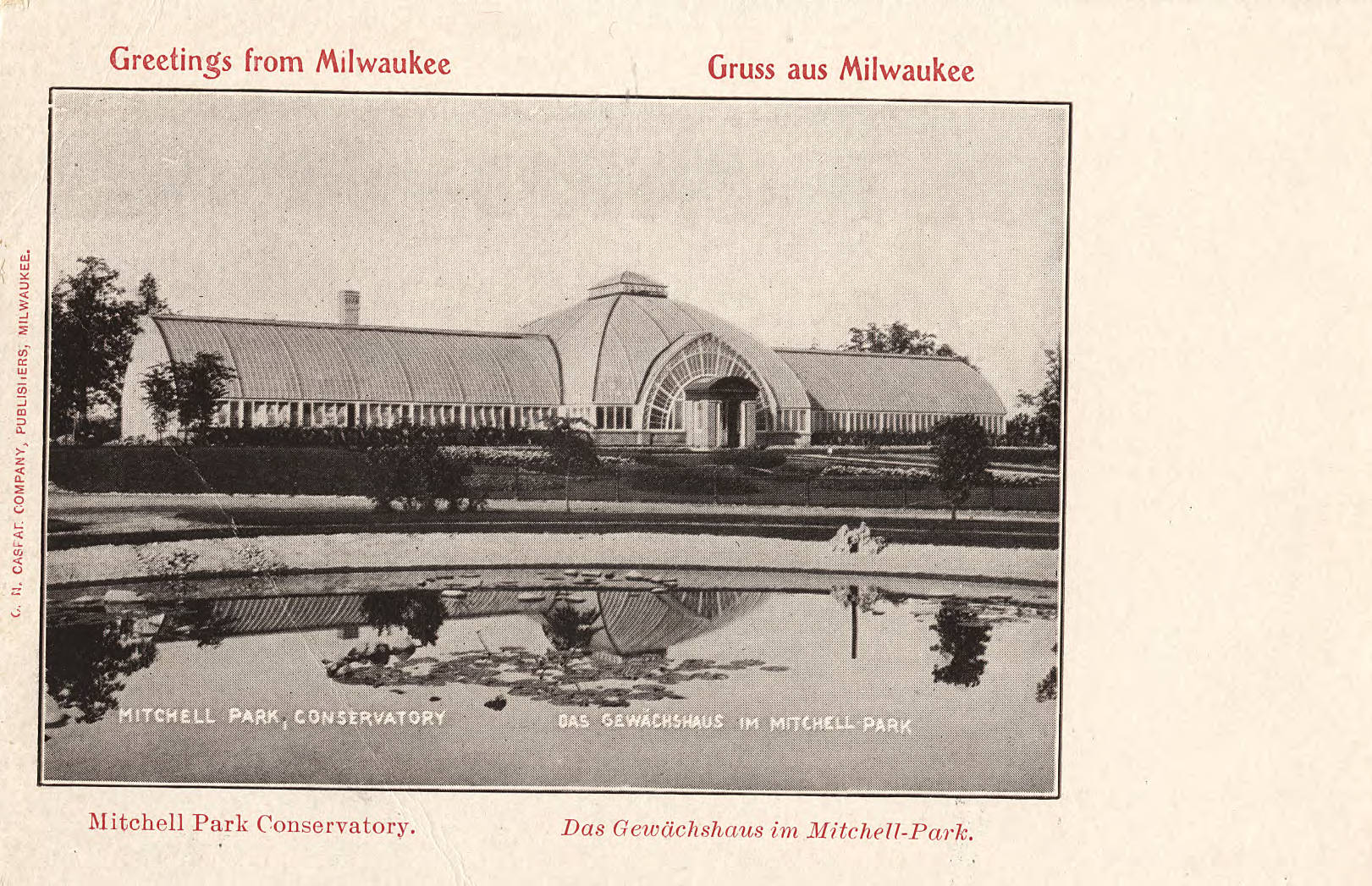 Architect Henry C. Koch drew inspiration for the 1898 Mitchell Park Conservatory design from the Crystal Palace in London. It was replaced by the iconic Domes in 1965.