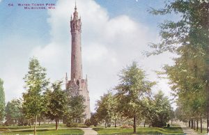 The North Point Water Tower, pictured here in 1911, provided Milwaukee's residents with millions of gallons of clean water after opening in 1873. It still stands today as iconic city landmark. 