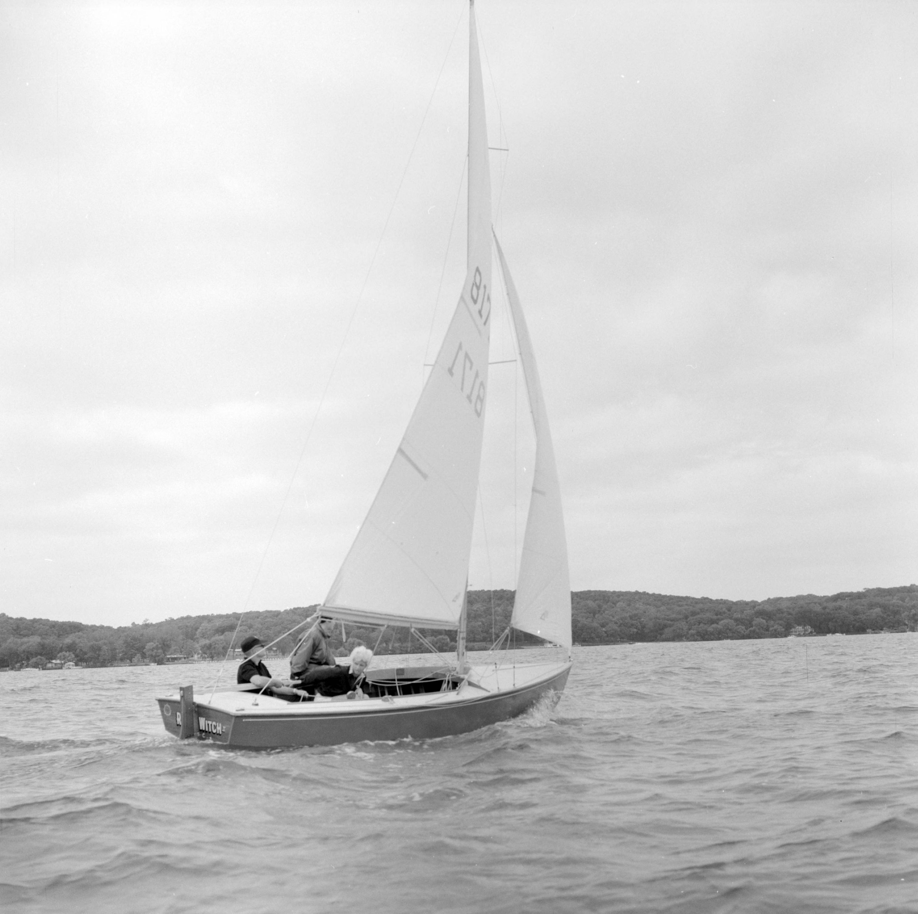 The many lakes in Walworth County spurred tourist development following the Civil War. Sailing on Lake Geneva, as pictured here, proved to be popular with vacationers. 