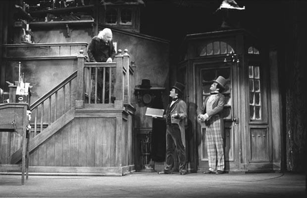 The Milwaukee Repertory Theater performs Charles Dickens' "A Christmas Carol" annually. This photograph is from the company's 1979-1980 performance. 