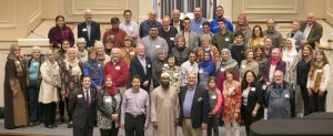 Members from a variety of congregations and faiths throughout the Milwaukee area gathered for an interfaith dinner at the First Congregational Church in Wauwatosa in October 2018.