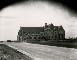 Located off of Capitol Drive, Wisconsin Memorial Park is a 160-acre cemetery that first opened in 1929. Pictured here in 1931, the Great Memorial Building currently houses the largest collection of imported stained glass in Wisconsin.