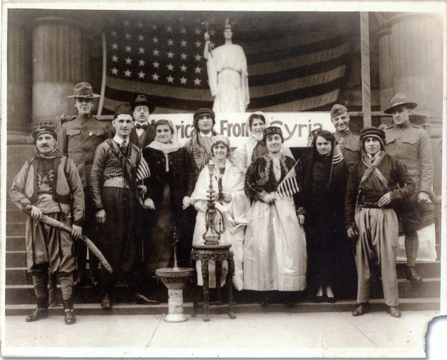 Members of Milwaukee's Syrian community pose for a photograph in 1918.